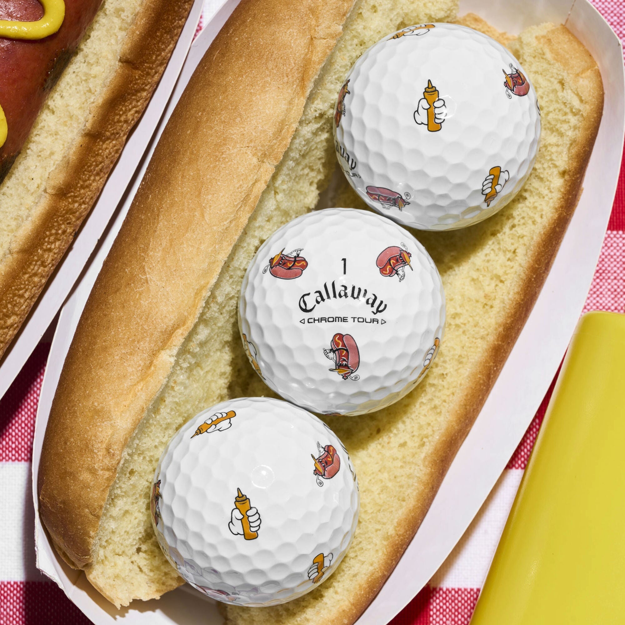 Balles De Golf Chrome Tour Hot Dog - Édition Limitée (Douzaine) - View 4