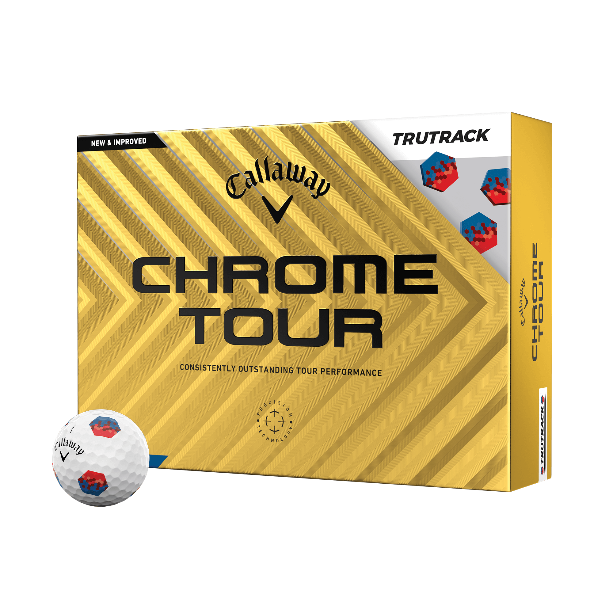 Chrome Tour TruTrack Golf Balls - View 1