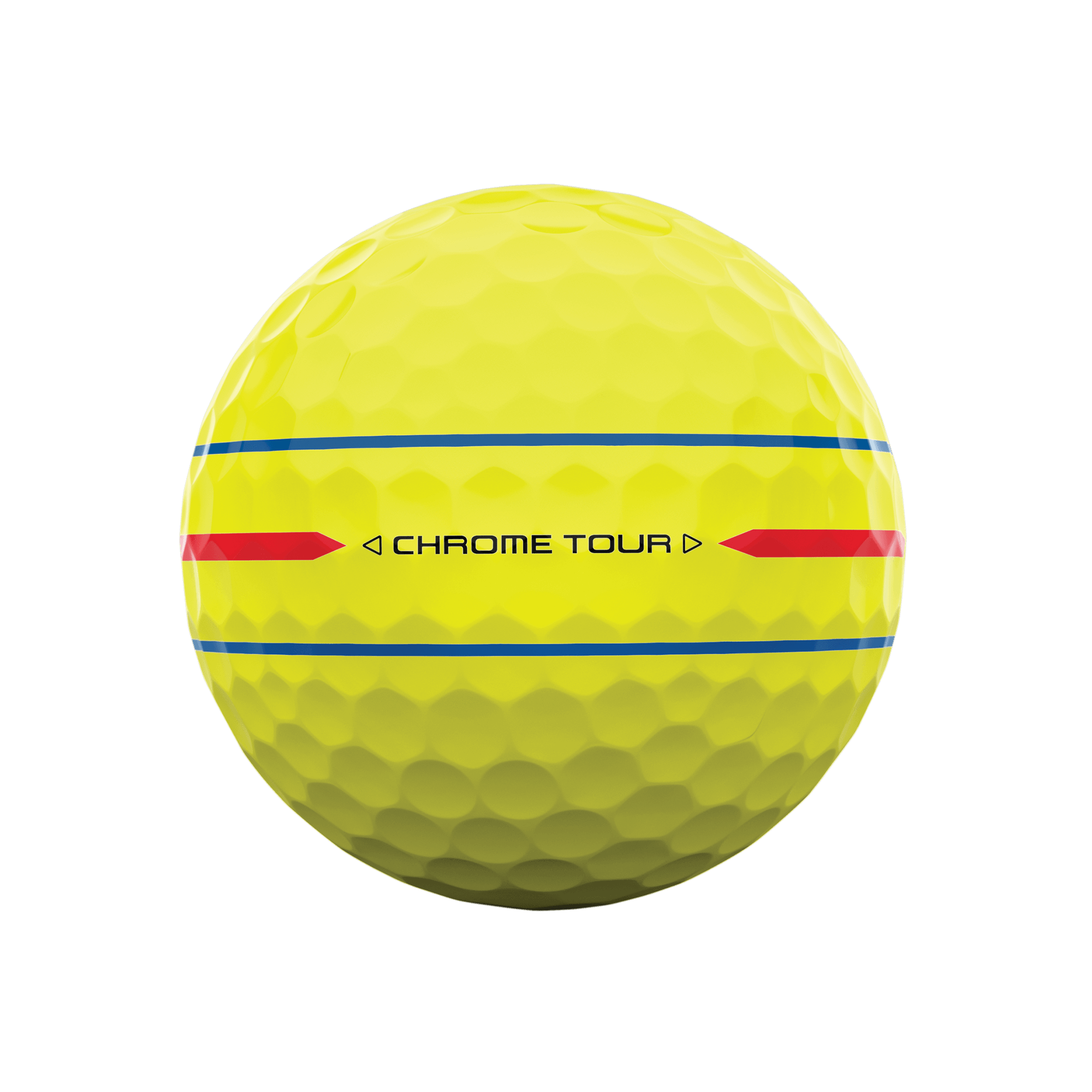 Chrome Tour 360 Triple Track Yellow Golf Balls - View 4