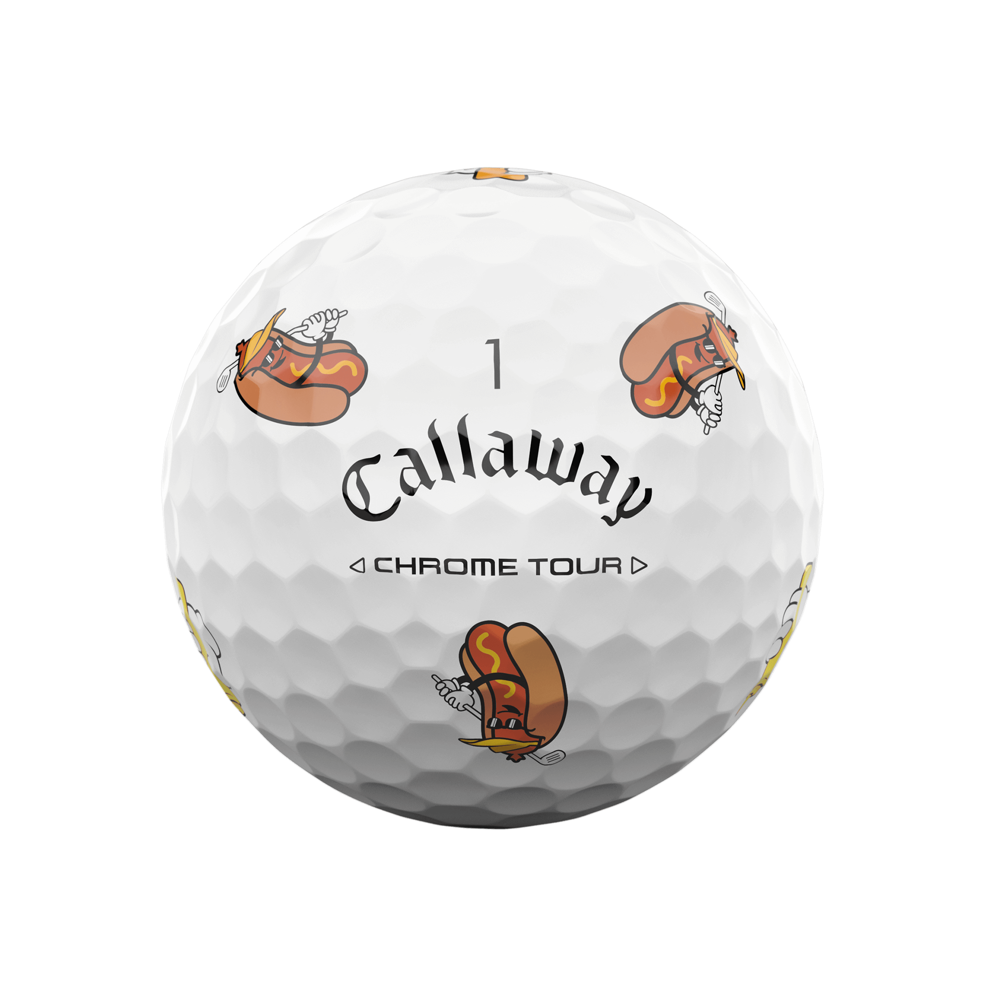 Balles De Golf Chrome Tour Hot Dog - Édition Limitée (Douzaine) - View 6