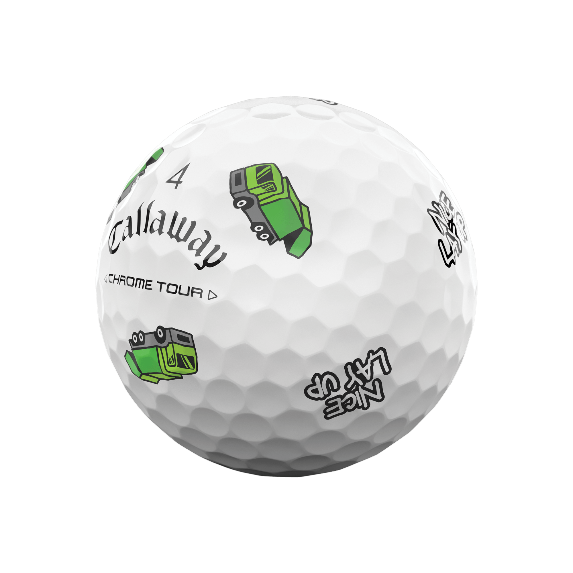 Limited Edition Chrome Tour Trash Talk Golf Balls (Dozen) - View 10