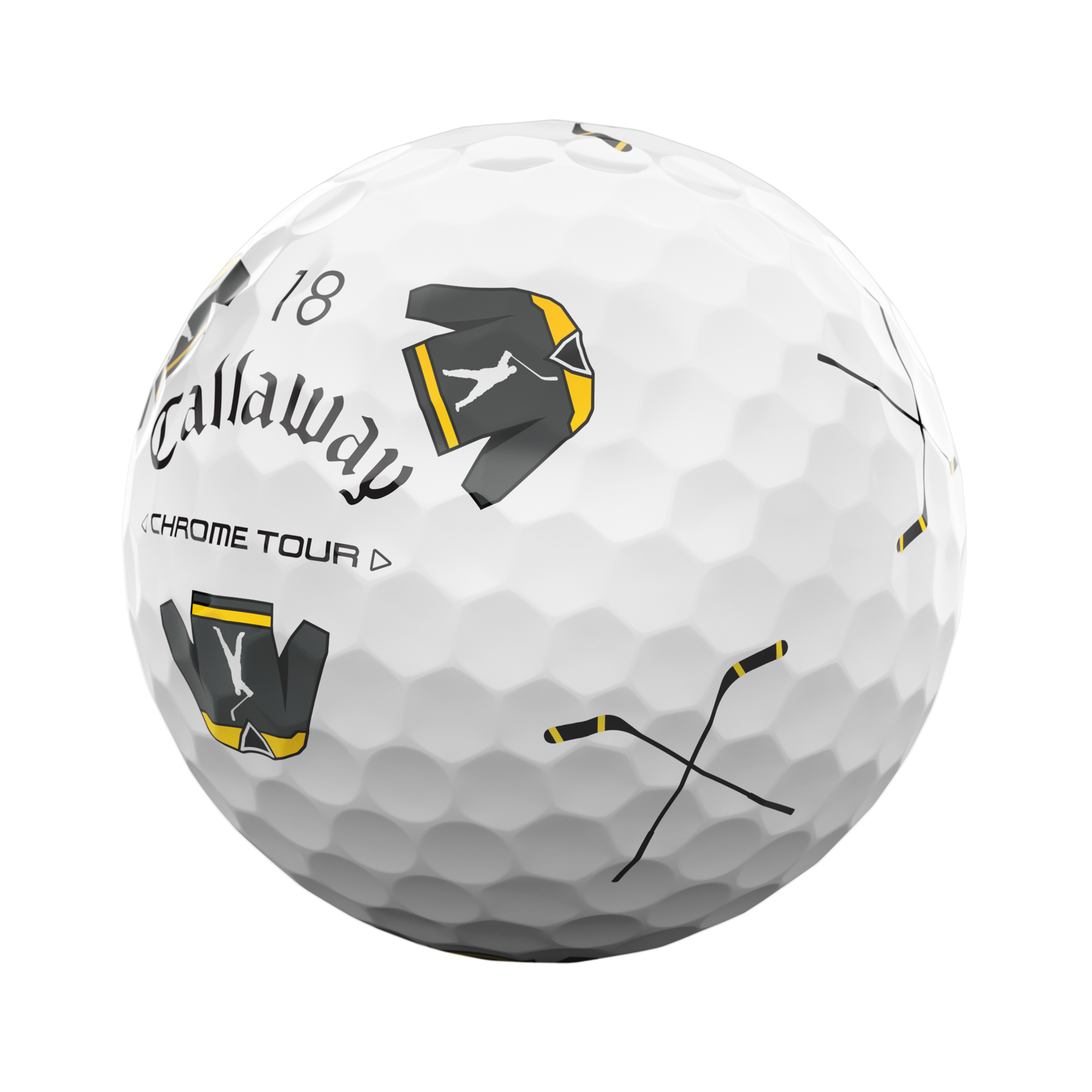 Limited Edition Chrome Tour Happy Gilmore 2 Balls (Dozen) - View 4