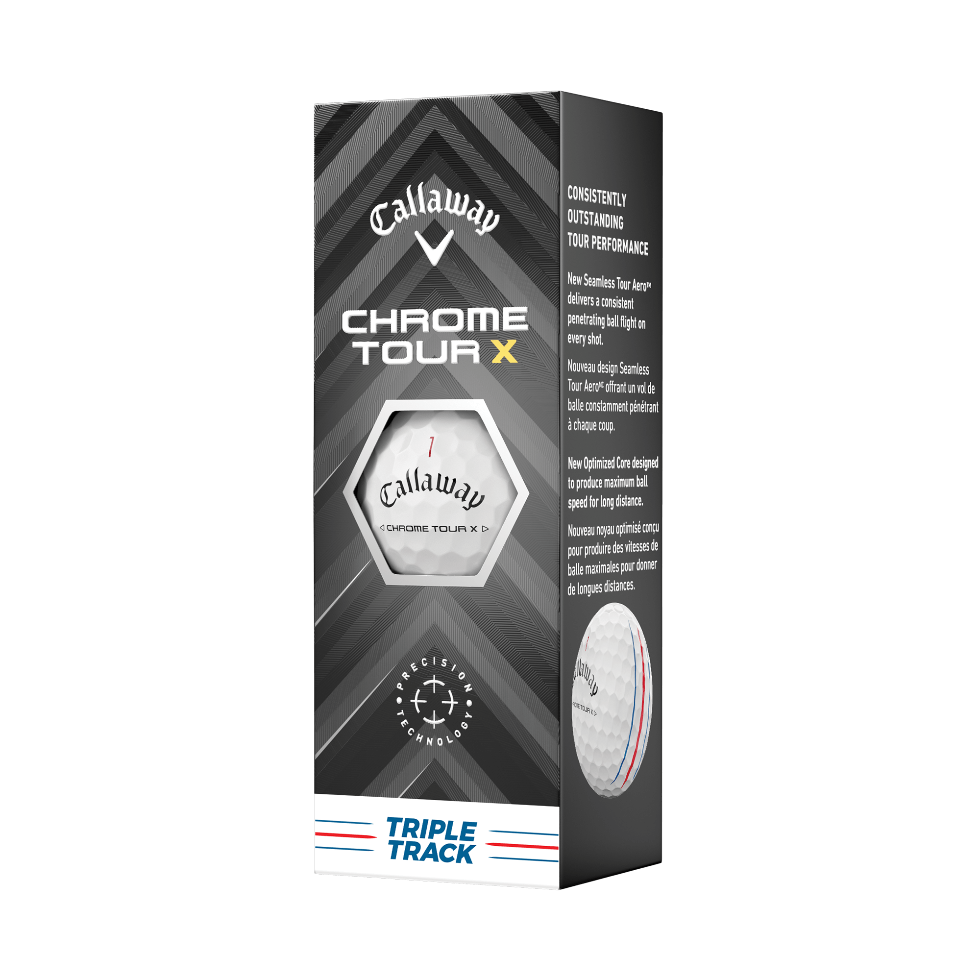 Balles de golf Chrome Tour X Triple Track - View 4