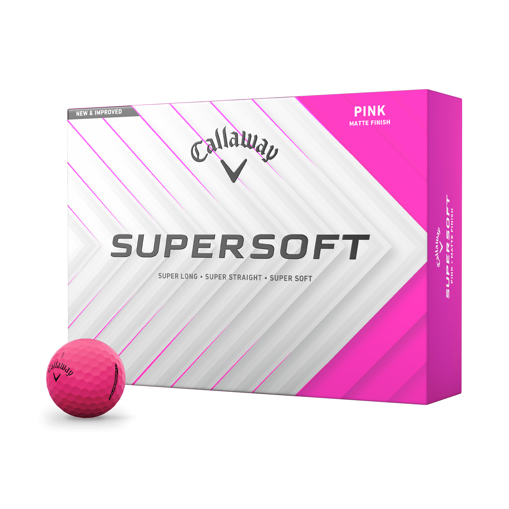Supersoft Matte Pink Golf Balls