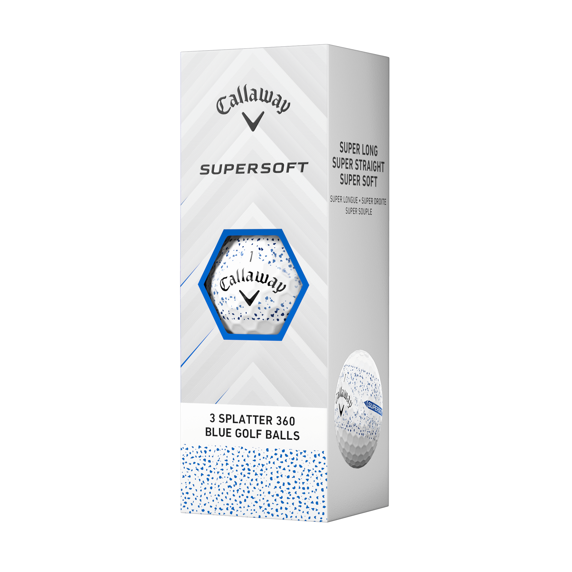 Supersoft Splatter 360 Blue Golf Balls - View 4