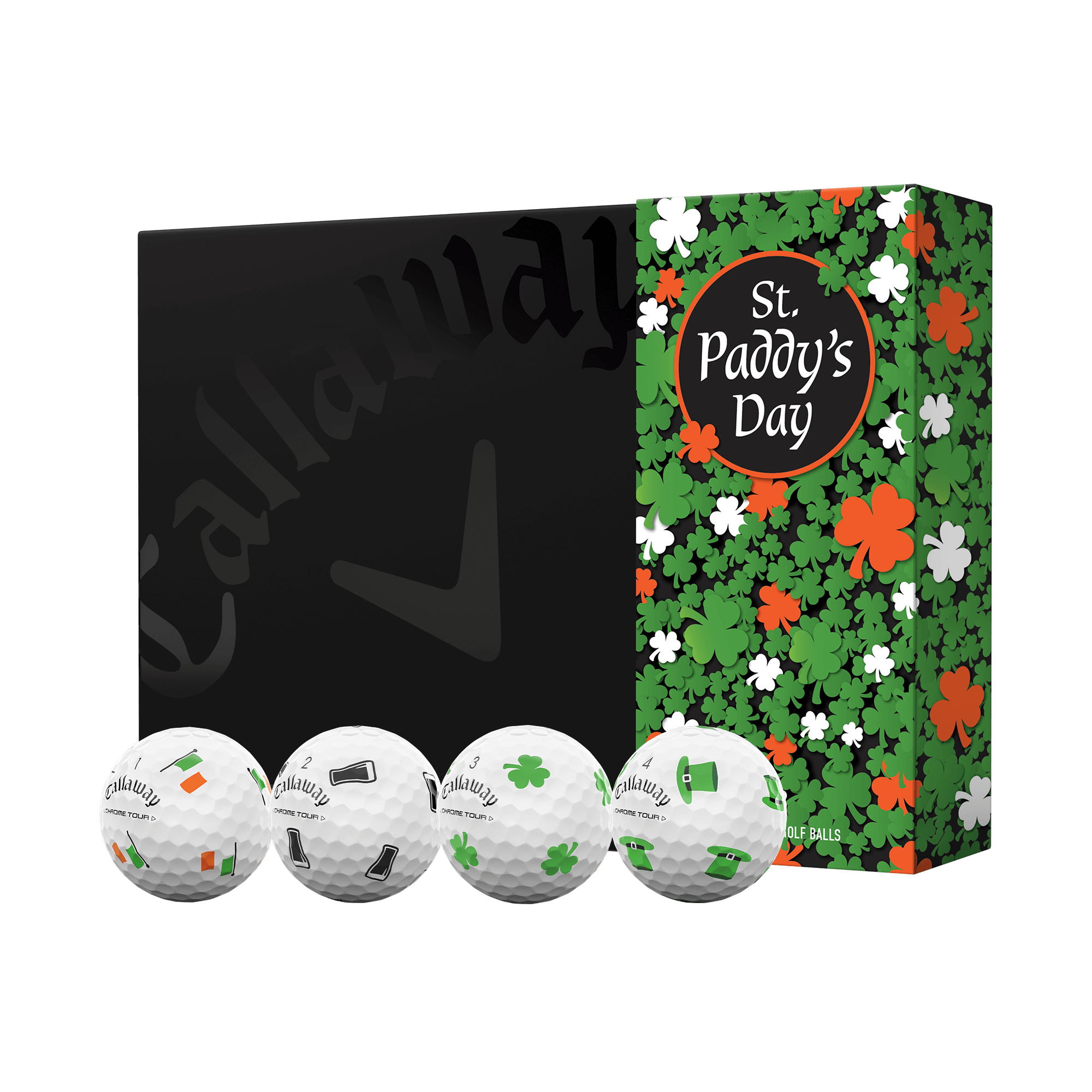 Balles de Golf Chrome Tour Luck of the Irish – Édition Limitée (Douzaine) - View 1