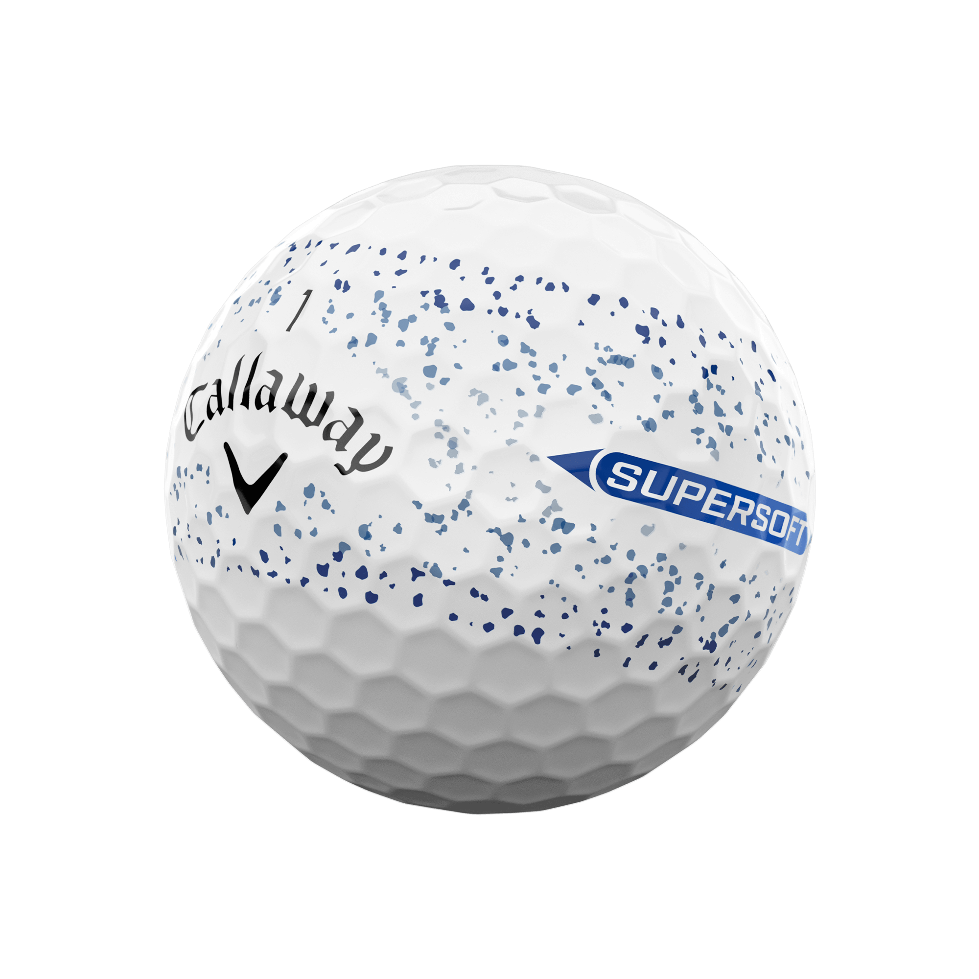 Supersoft Splatter 360 Blue Golf Balls - View 2