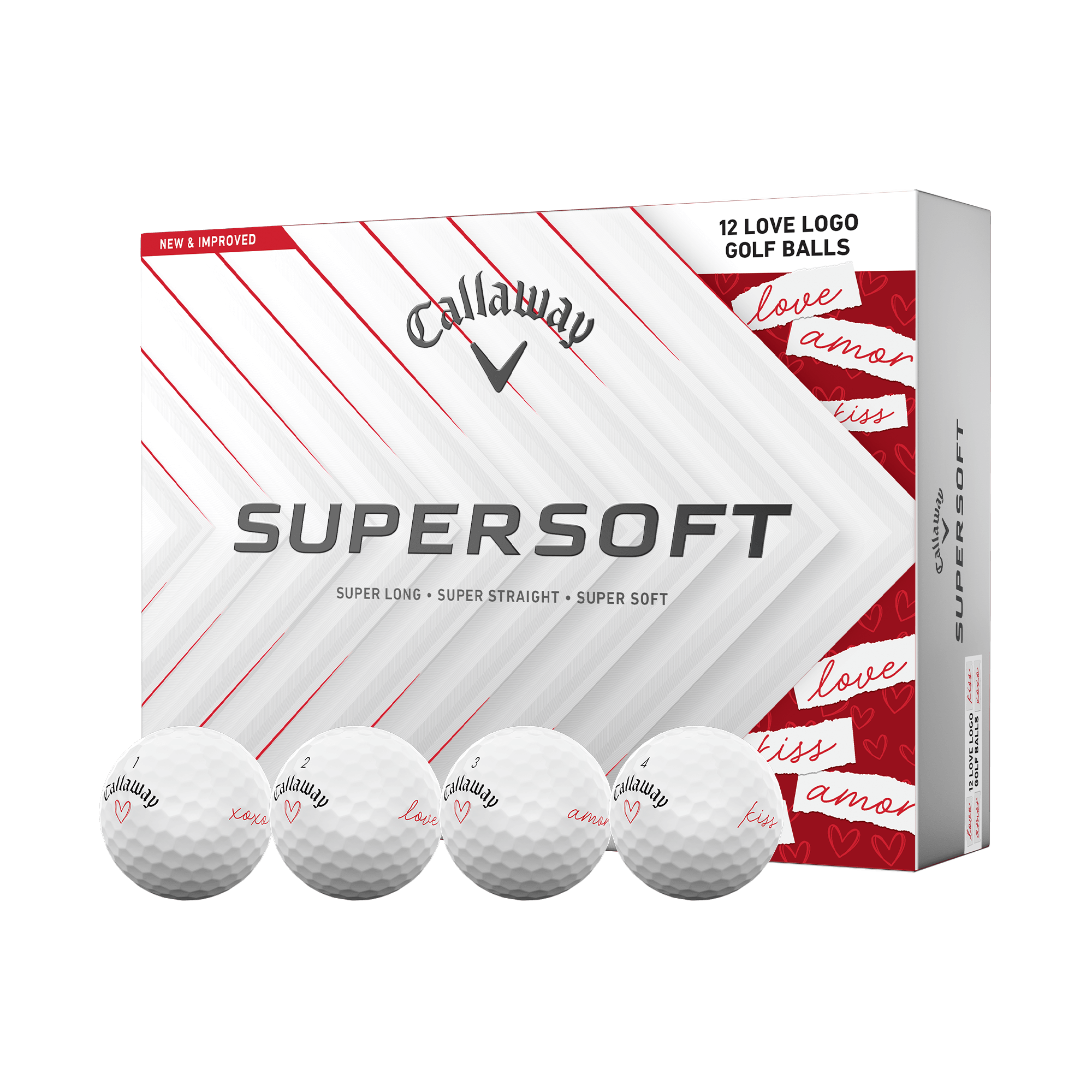 Limited Edition Supersoft Love Golf Balls (Dozen)