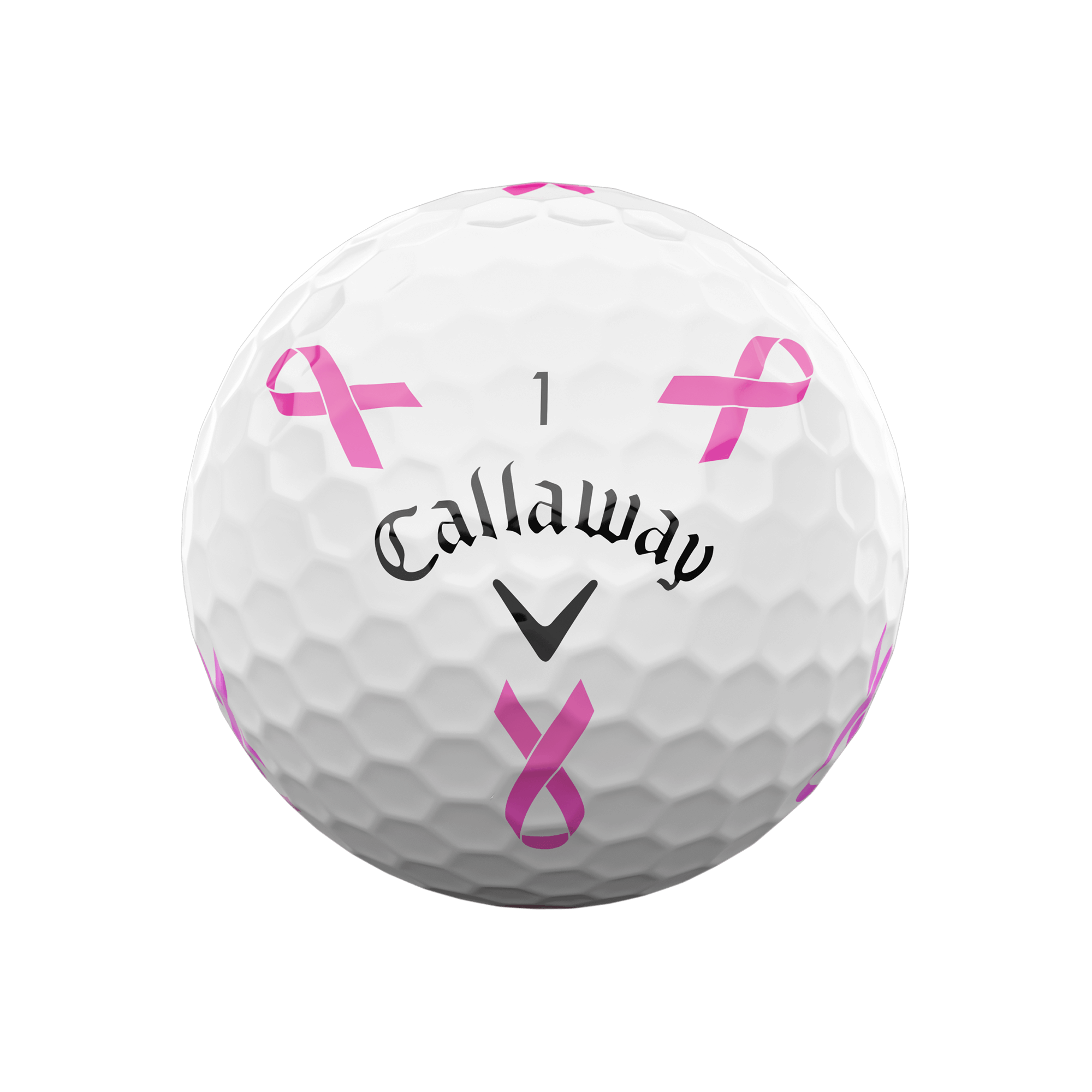 Balles De Golf Chrome Soft Truvis Ruban Rose - Édition Limitée (Douzaine) - View 2