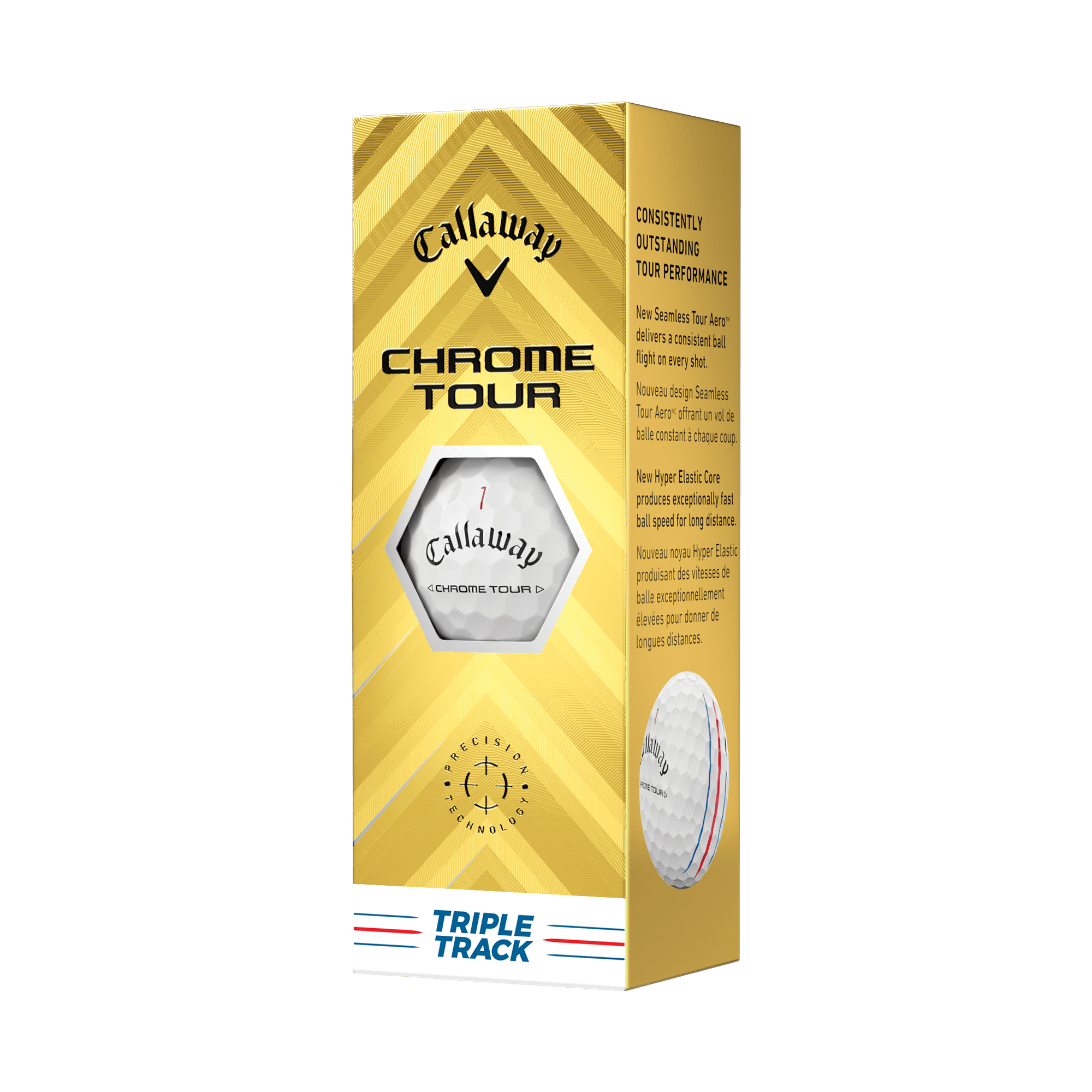 Chrome Tour Triple Track Golfbälle - View 5