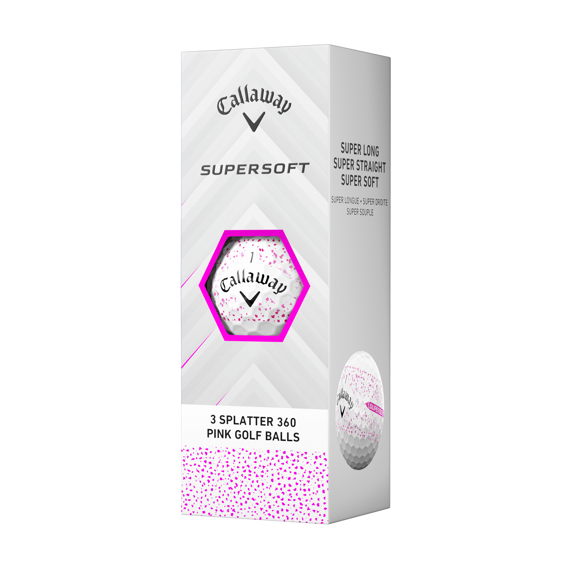 Supersoft Splatter 360 Pink Golf Balls - View 4