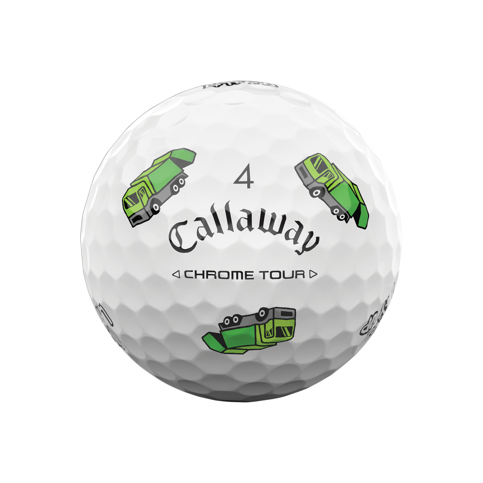 Limited Edition Chrome Tour Trash Talk Golf Balls (Dozen) - View 8