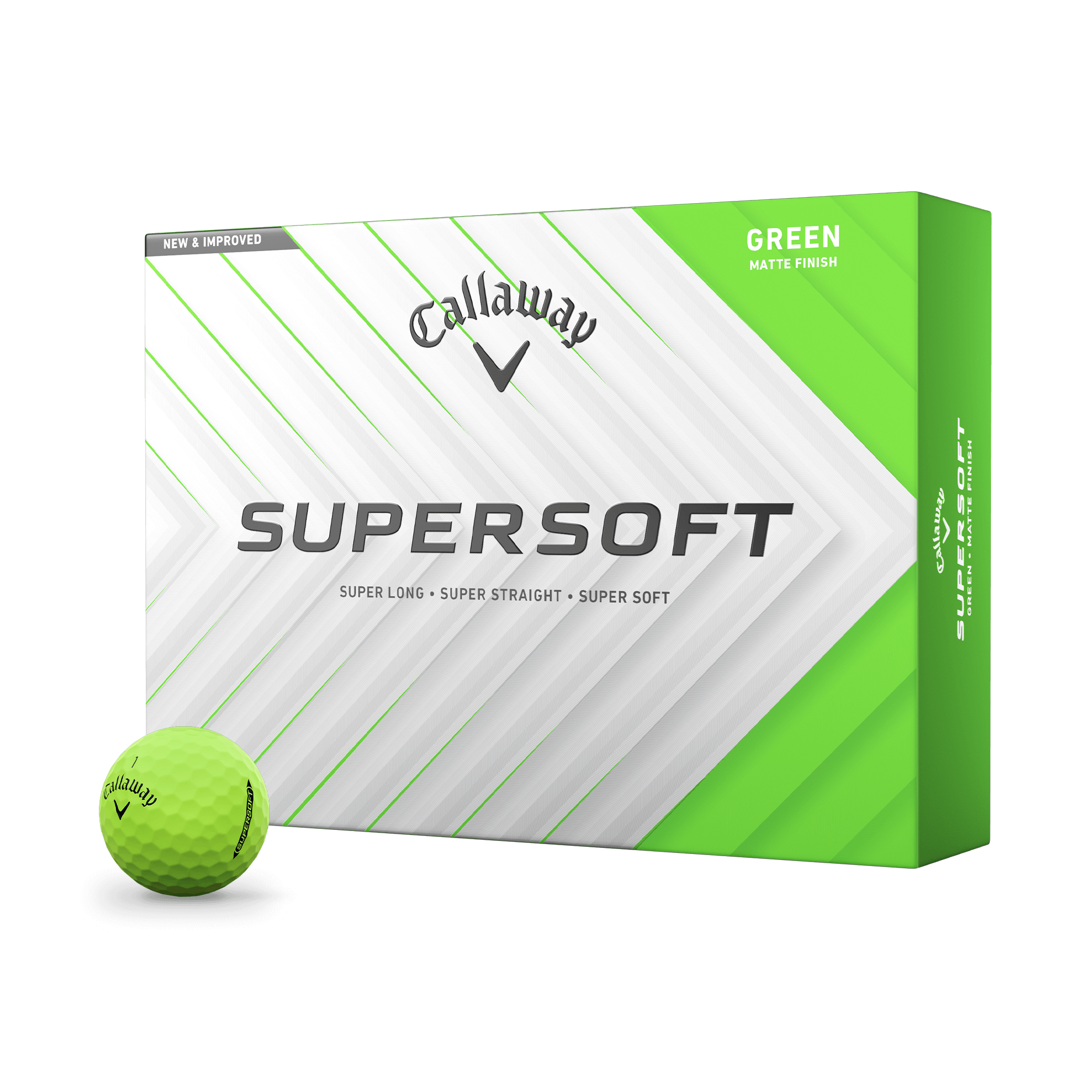 Supersoft Matte Green Golf Balls - View 1