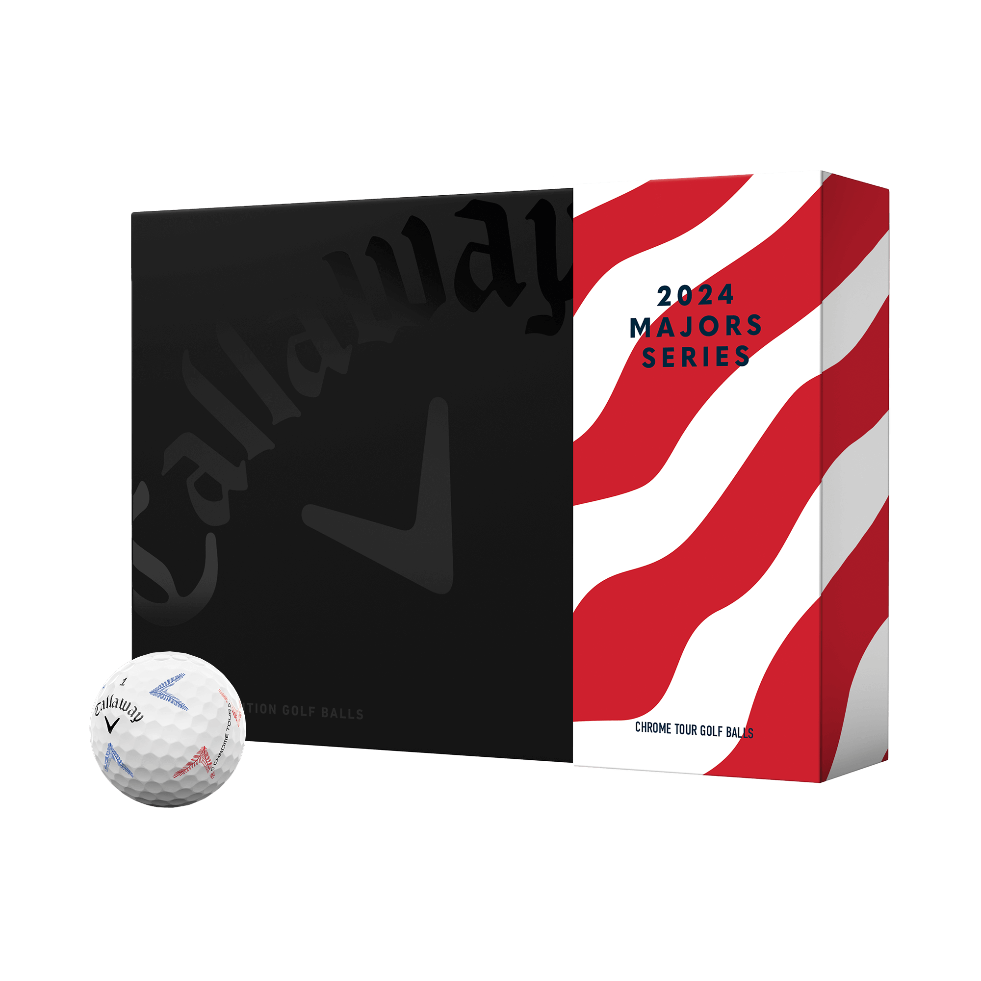 Limitierte Auflage Chrome Tour Major Serie: June Major Golfbälle (Dutzend)